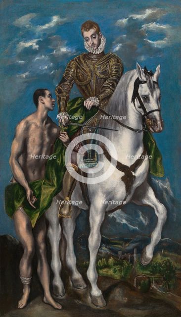 Saint Martin and the Beggar, 1597/1600. Creator: El Greco.