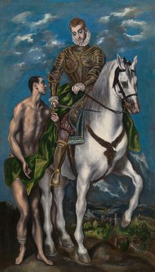 Saint Martin and the Beggar, 1597/1600. Creator: El Greco