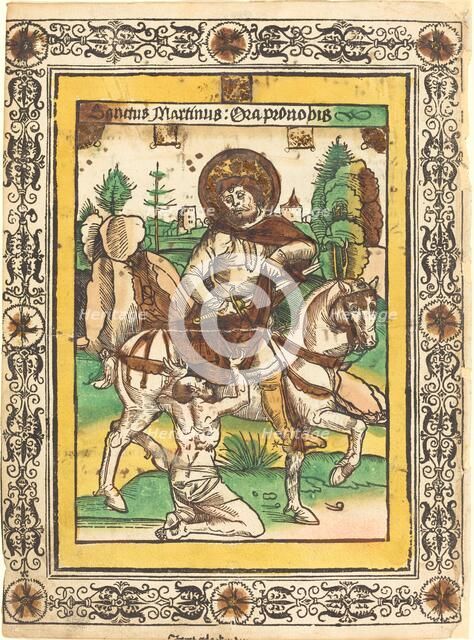 Saint Martin and the Beggar, c. 1490. Creator: Unknown.
