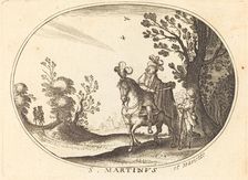 Saint Martin and the Beggar. Creator: Balthasar Moncornet