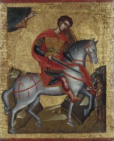 Saint Martin, c. 1500. Creator: Greek icon