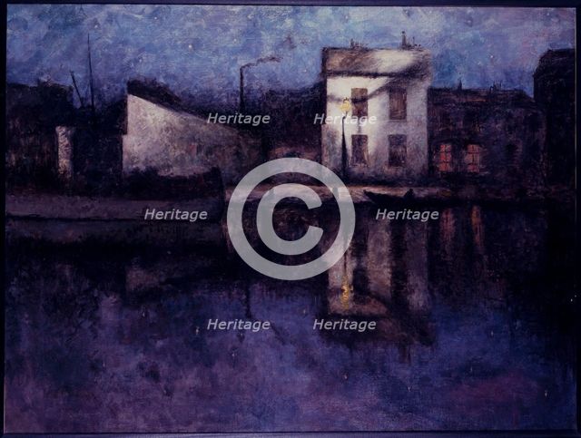 Saint-Martin canal, 10th arrondissement, 1890. Creator: Unknown.