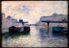 Saint-Martin canal, 10th arrondissement, 1907. Creator: Siebe Johannes ten Cate