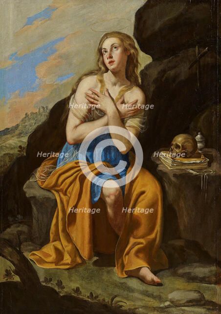 Saint Mary Magdalene, ca 1650-1654. Creator: Gentileschi, Artemisia (1598-1653).