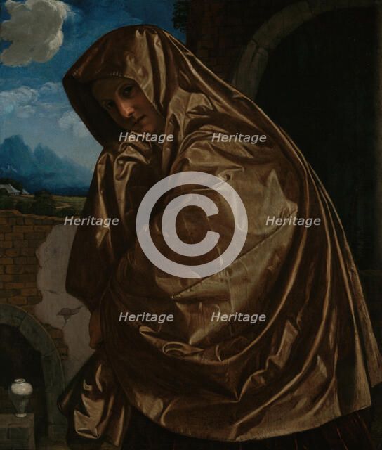 Saint Mary Magdalene at the Sepulchre, about 1530s. Creator: Giovanni Girolamo Savoldo.