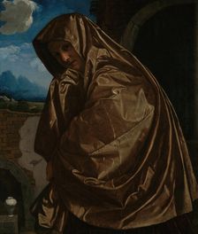 Saint Mary Magdalene at the Sepulchre, about 1530s. Creator: Giovanni Girolamo Savoldo