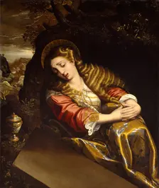 Saint Mary Magdalene at the Tomb, c. 1550-1600. Creator: Anonymous