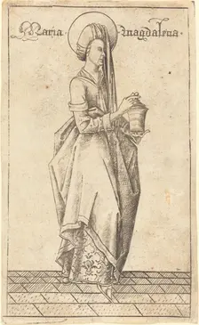 Saint Mary Magdalene, c. 1470. Creator: Israhel van Meckenem