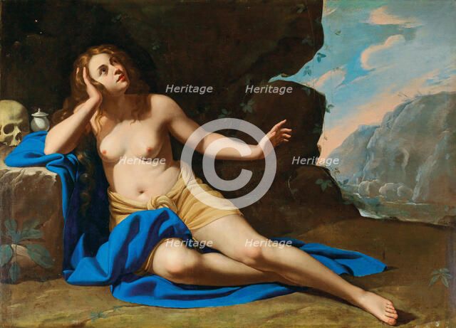 Saint Mary Magdalene in Ecstasy, 1640s. Creator: Gentileschi, Artemisia (1598-1653).