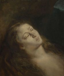 Saint Mary Magdalene in the desert, 1845. Creator: Delacroix, Eugène (1798-1863)