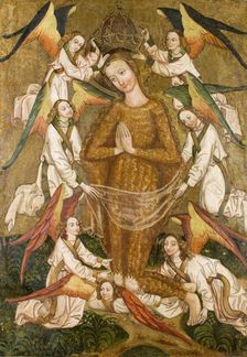 Saint Mary Magdalene Lifted by Angels, Altar Retable from the Church in Moszczenica Nizna..., c1480. Creator: Unknown