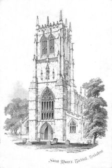 Saint Mary's, Tickhill. Yorkshire c1850s