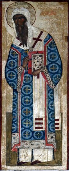 Saint Metropolit Alexius, 16th century. Creator: Russian icon