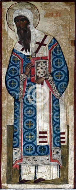 Saint Metropolit Alexius, 16th century.  Creator: Russian icon.