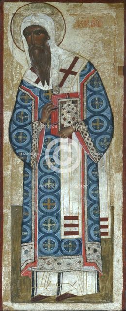 Saint Metropolitan Alexei of Moscow, 16th century. Artist: Russian icon  