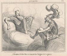 Saint Mitophan et le dieu mars ..., 19th century. Creator: Honore Daumier