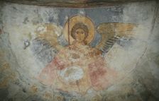 Saint Michael the Archangel, 12th century. Artist: Ancient Russian frescos