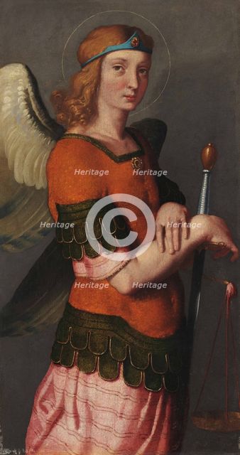 Saint Michael the Archangel, c1550-1560. Creator: Moroni, Giovan Battista (1520/25-1578).