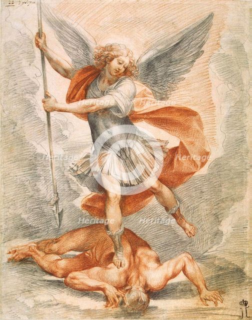 Saint Michael the Archangel, c1629-1630. Creator: Cesari, Giuseppe (1568-1640).