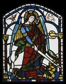 Saint Michael the Archangel, ca 1326. Creator: Lorenzetti, Ambrogio (ca 1290-ca 1348)