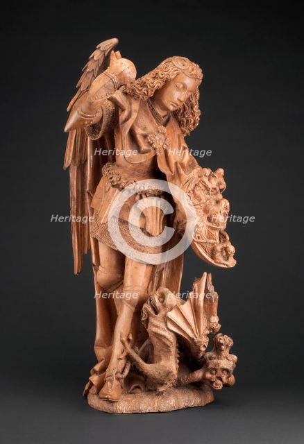 Saint Michael and the Devil, 1475/1500. Creator: Unknown.