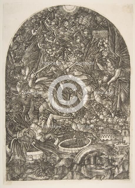 Saint Michael and the Dragon, from the Apocalypse.n.d. Creator: Jean Duvet.