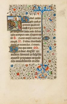 Saint Michael Battling the Devil; Book of Hours, about 1440-1450. Creator: Workshop of the Bedford Master