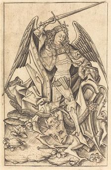 Saint Michael, c. 1470/1480. Creator: Israhel van Meckenem