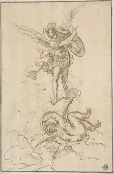 Saint Michael Conquering Satan, n.d. Creator: Antonio Consetti
