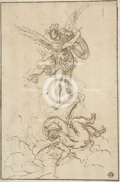 Saint Michael Conquering Satan, n.d. Creator: Antonio Consetti.