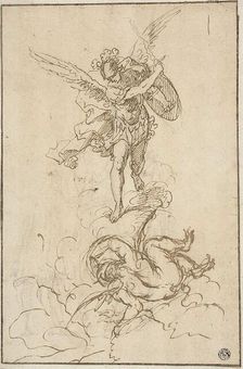 Saint Michael Conquering Satan, n.d. Creator: Antonio Consetti