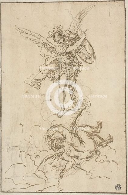 Saint Michael Conquering Satan, n.d. Creator: Antonio Consetti.