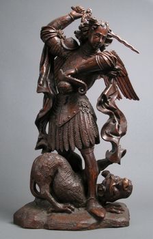 Saint Michael Slaying the Demon, German, 16th century. Creator: Unknown