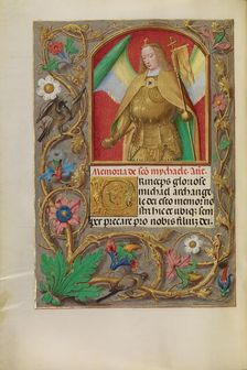 Saint Michael; Spinola Hours, about 1510-1520. Creator: Workshop of Master of the First Prayer Book of Maximilian