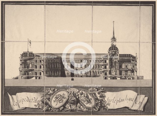 Saint Michael's Castle in Saint Petersburg, 1797. Artist: Brenna, Vincenzo (1745-1820)