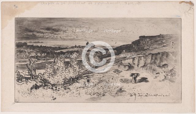 Saint-Michel à L'Estre, 1881. Creator: Felix Hilaire Buhot.