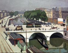 Saint Michel Bridge in Paris. Quai des Grands Augustins 1908. Artist: Albert Marquet