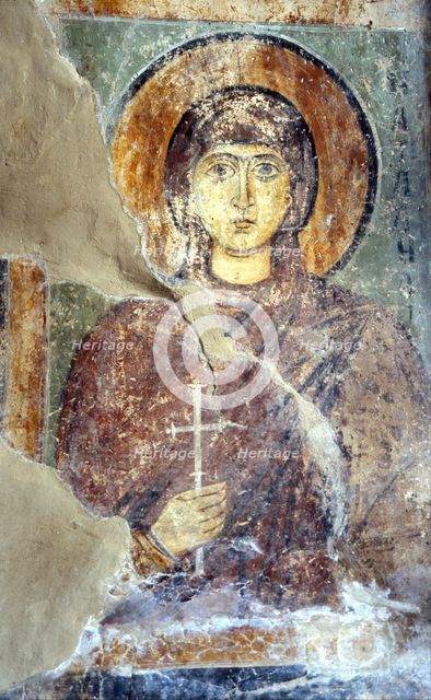 Saint Natalia. Artist: Ancient Russian frescos  