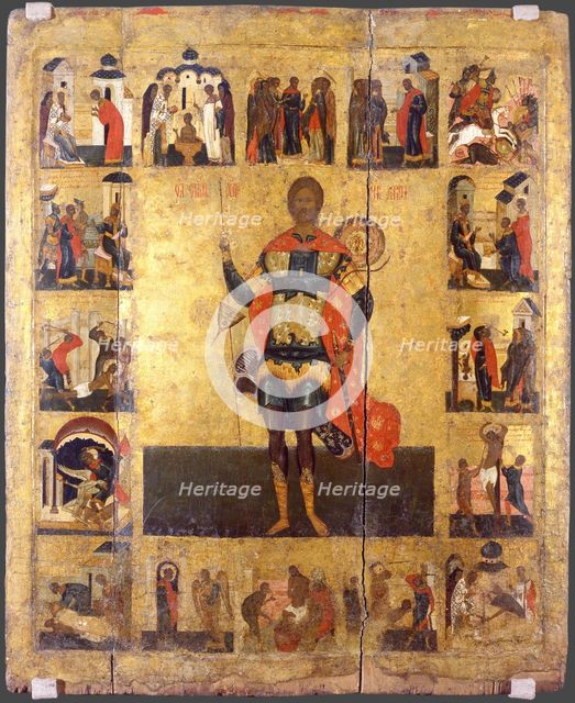 Saint Nicetas the Goth, 16th century. Artist: Russian icon  
