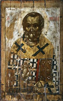 Saint Nicholas, 14th century. Creator: Russian icon