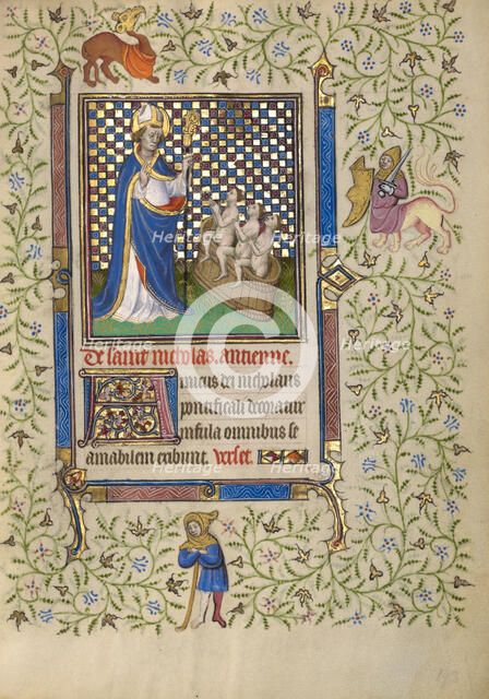 Saint Nicholas; Book of Hours, about 1410. Creator: Unknown.