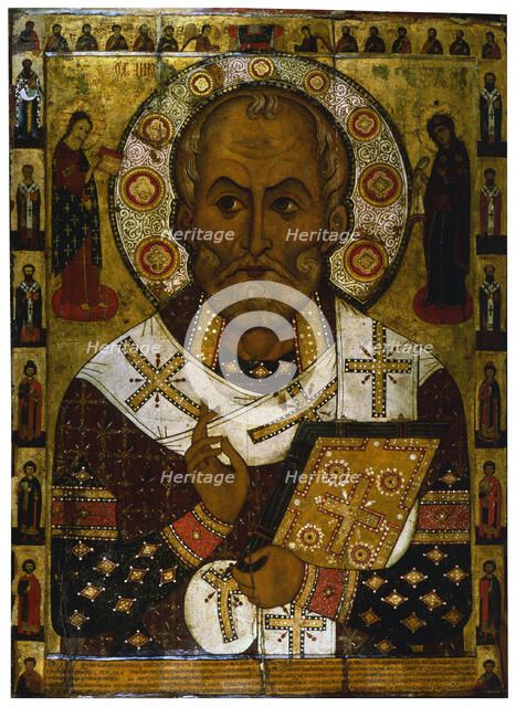 'Saint Nicholas of Lipna', 1294.  Artist: Alexa Petrov