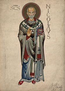 Saint Nicholas of Myra and Bari, 1881. Creator: William Brindley