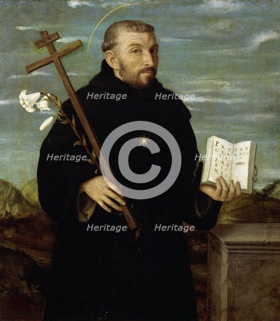 Saint Nicholas of Tolentino, 1556-1557. Creator: Moroni, Giovan Battista (1520/25-1578).