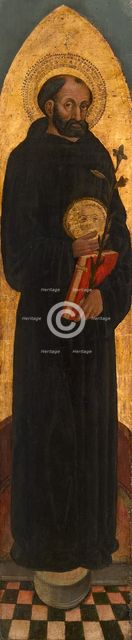 Saint Nicholas of Tolentino from an Augustinian altarpiece, 1450/75. Creator: Unknown.