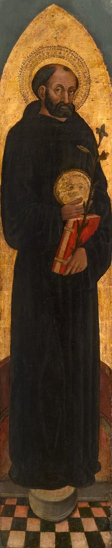 Saint Nicholas of Tolentino from an Augustinian altarpiece, 1450/75. Creator: Unknown