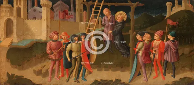 Saint Nicholas of Tolentino Saving a Hanged Man, c.1470. Creator: Zanobi di Jacopo Machiavelli.