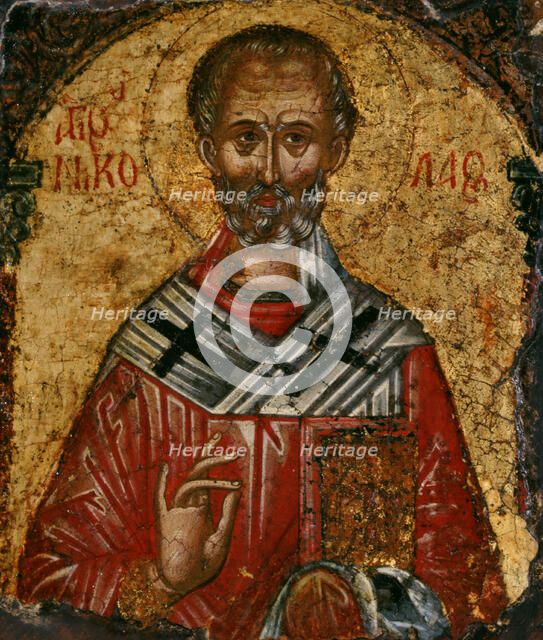 Saint Nicolas, between 1500 and 1600. Creator: Cretan School.