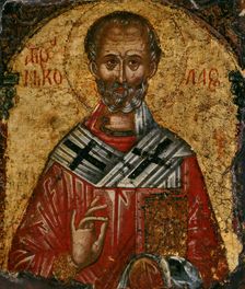 Saint Nicolas, between 1500 and 1600. Creator: Cretan School