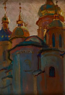 Saint Sophia’s Orthodox Cathedral in Kyiv, 1903. Creator: Jan Stanislawski